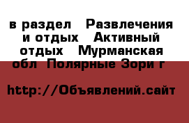  в раздел : Развлечения и отдых » Активный отдых . Мурманская обл.,Полярные Зори г.